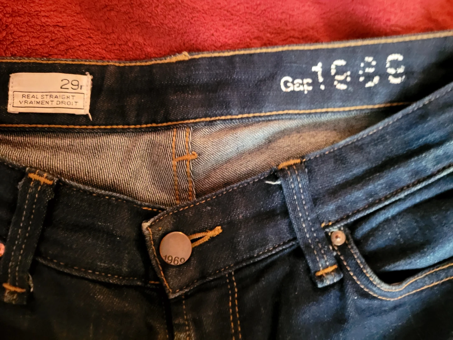 Gap 1969 Real Straight Jeans Size 29🥕 - photo 2