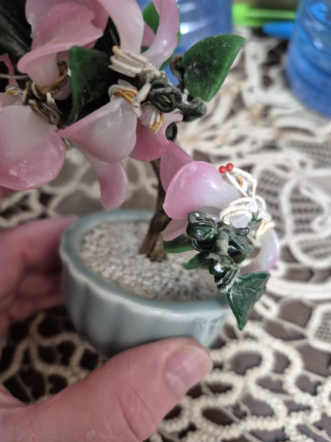 Jade and Glass Bonsai Tree