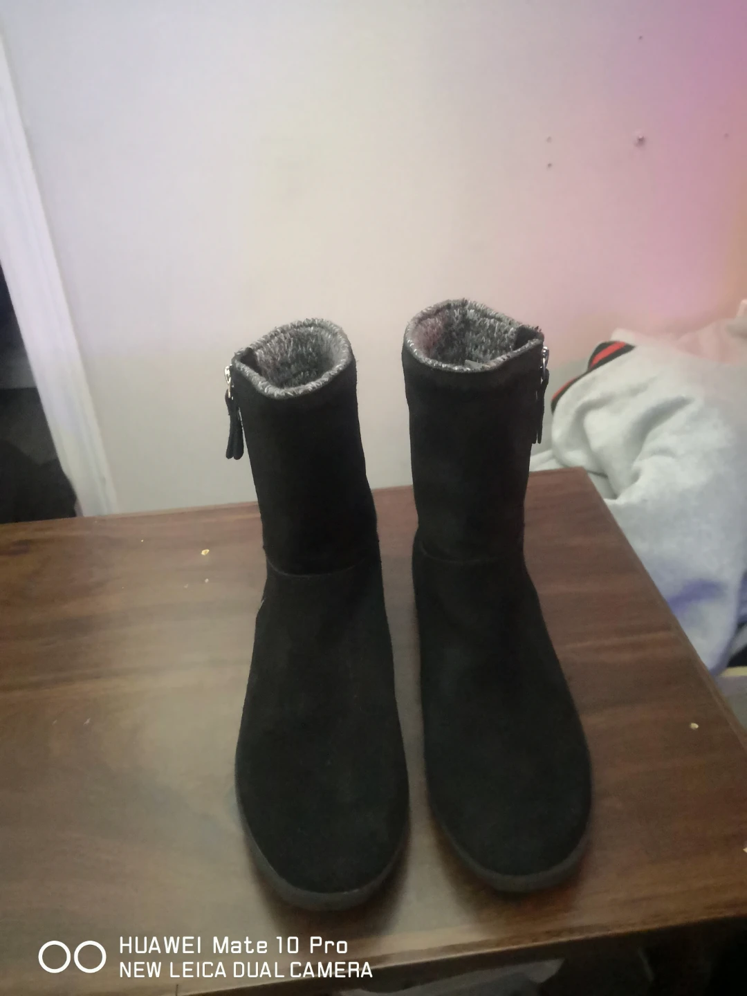 Cougar Black Suede Winter Boots