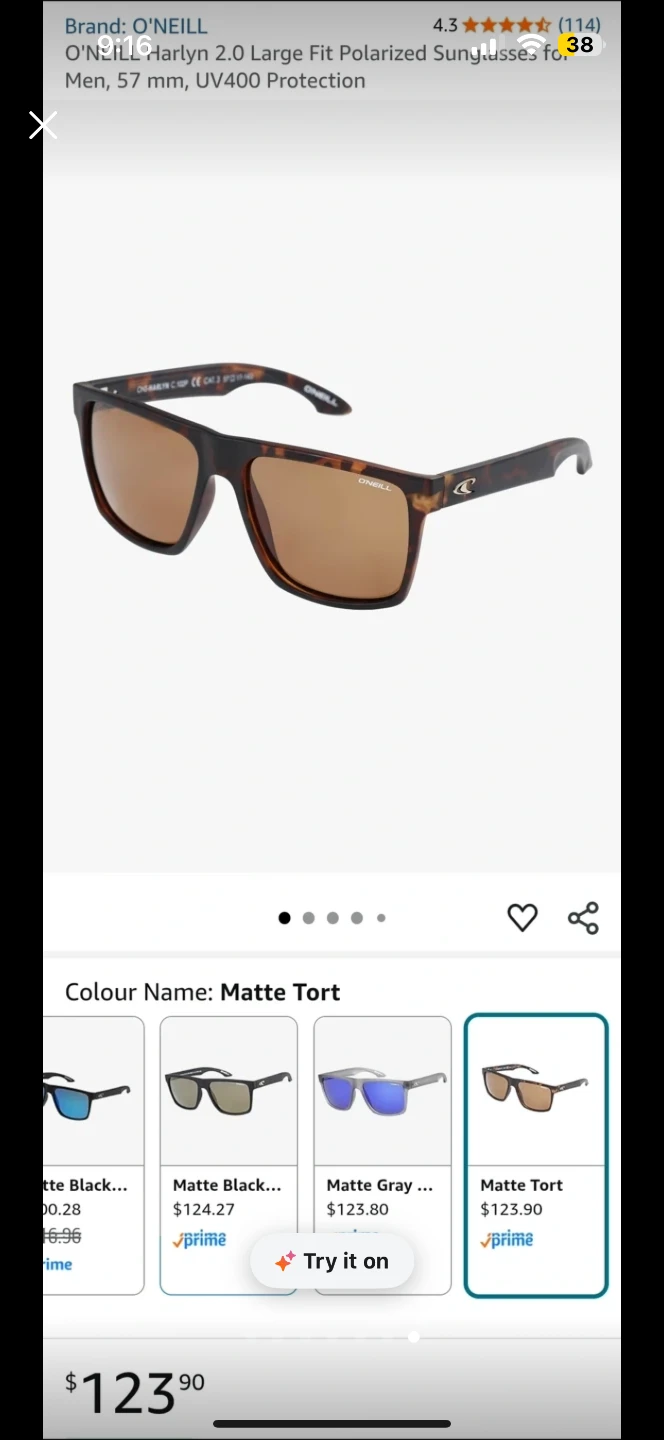 O'Neill Harlyn 2.0 Polarized Sunglasses - Matte Tort - photo 2