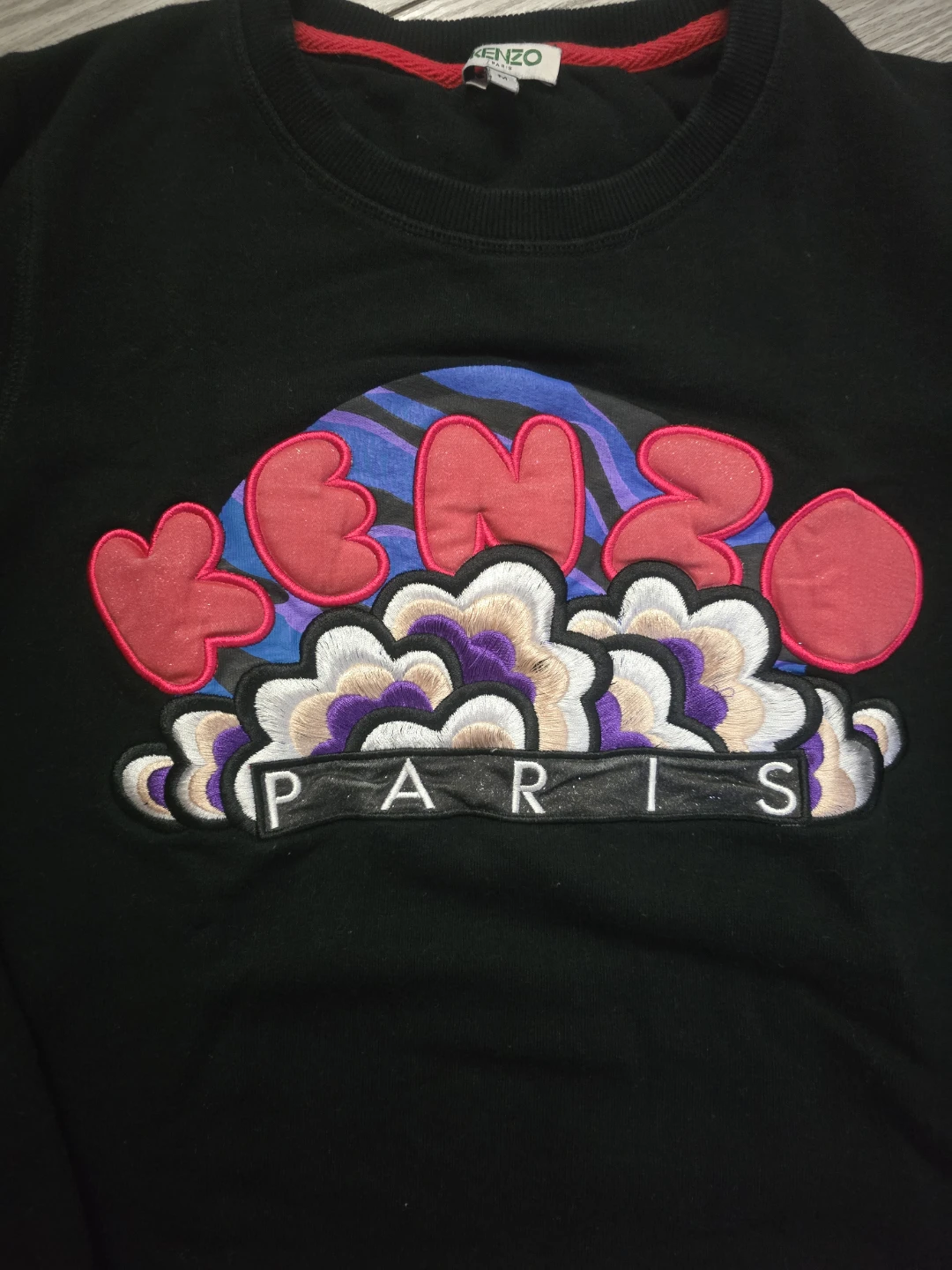 Kenzo Paris Black Sweatshirt - Size M - photo 3
