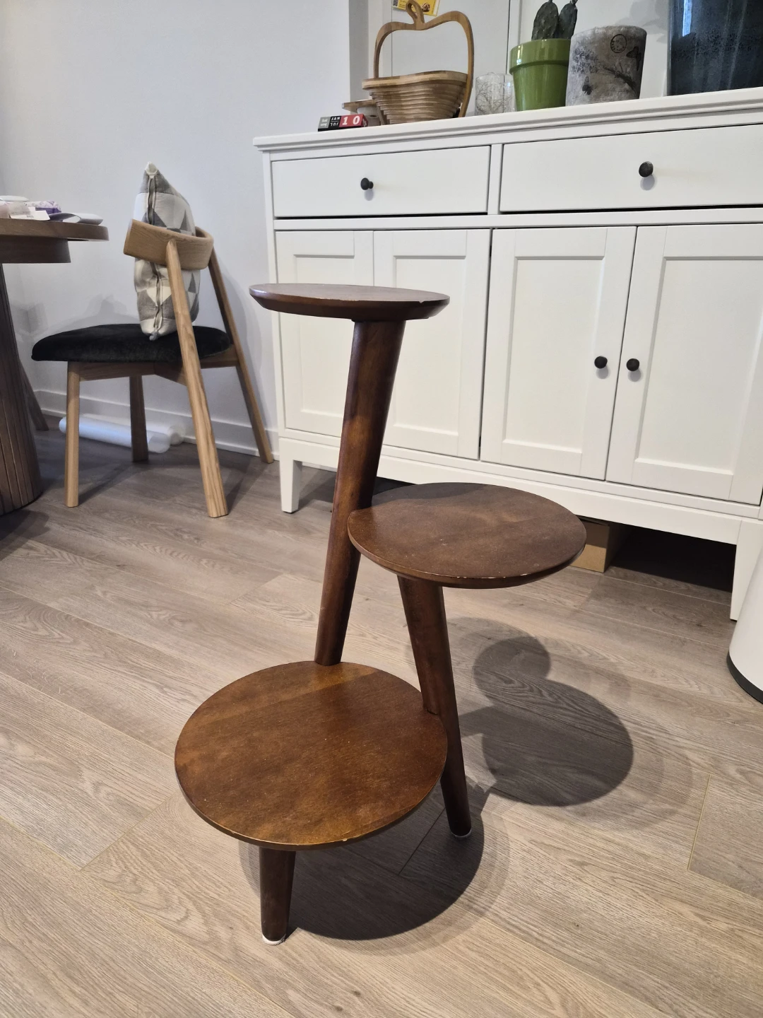 Walnut Wood Plant Stand