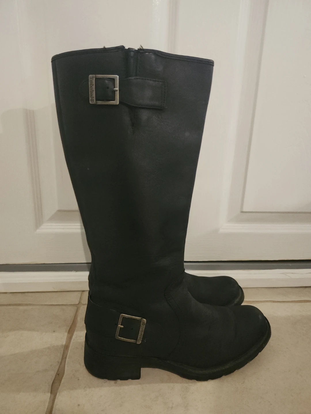 Timberland Black Genuine Leather Knee-High Boots - photo 3