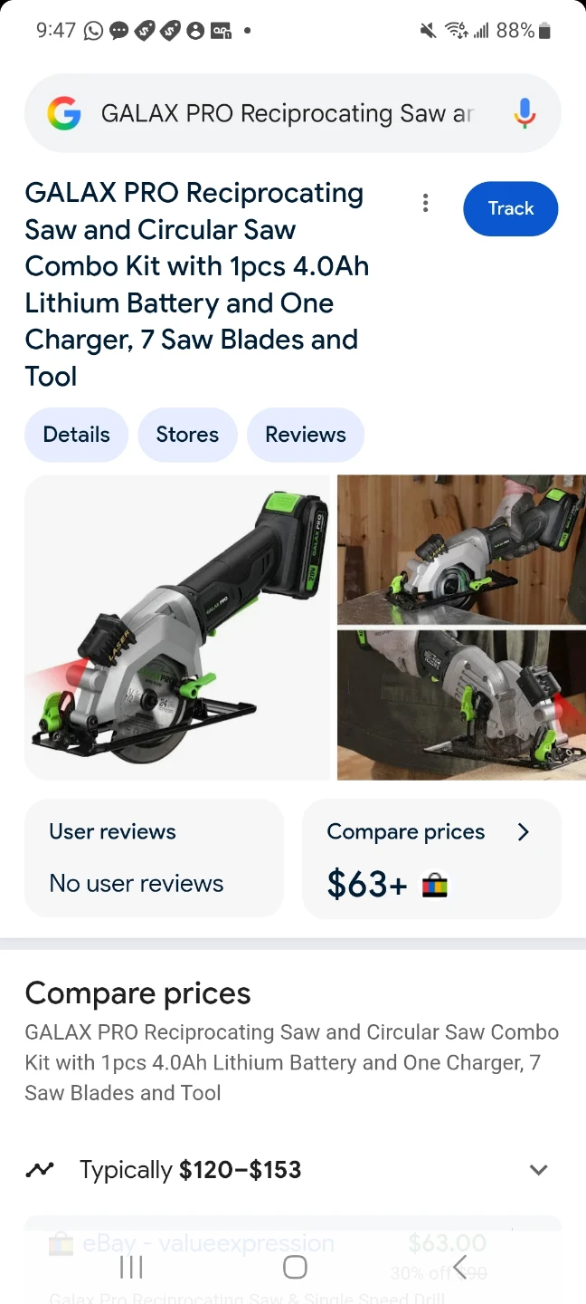 GALAX PRO Reciprocating & Circular Saw Combo Kit