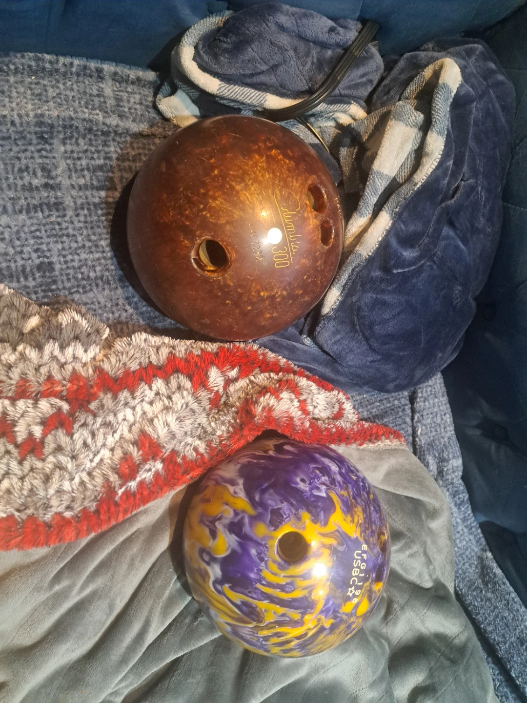 Columbia 300 & Ebonite USBC Bowling Balls