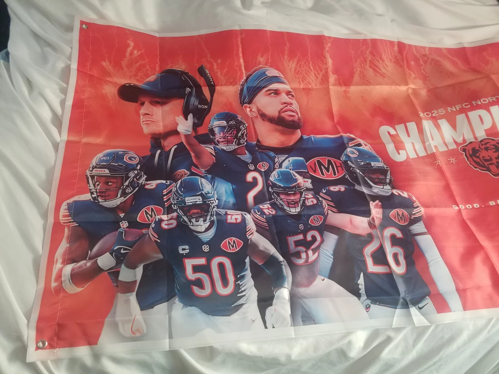 Chicago Bears 2025 NFC North Champions Banner - photo 2