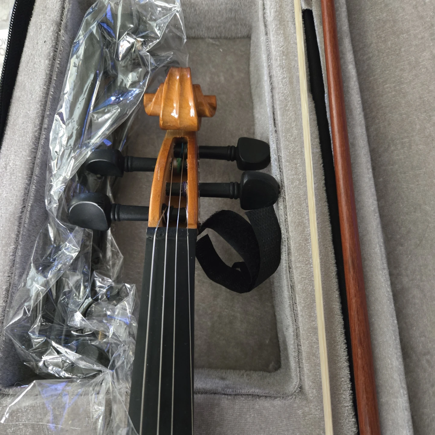 Glarry Violin with Case and Bow - photo 5
