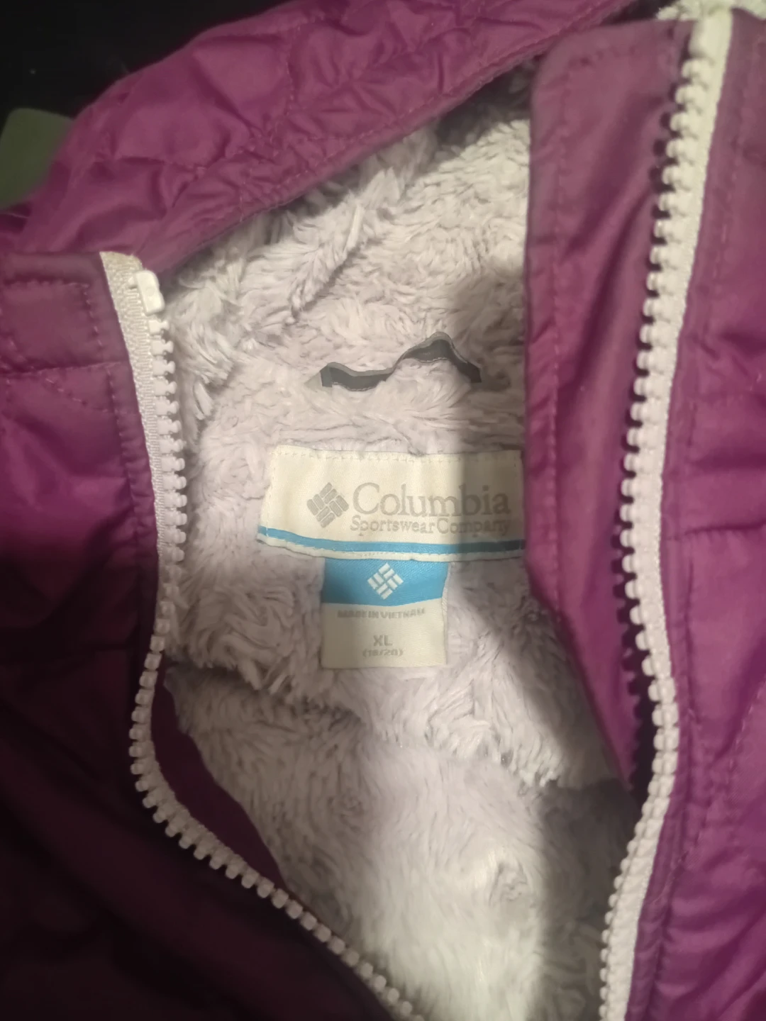 Columbia Purple Quilted Fleece Lined Jacket - photo 2