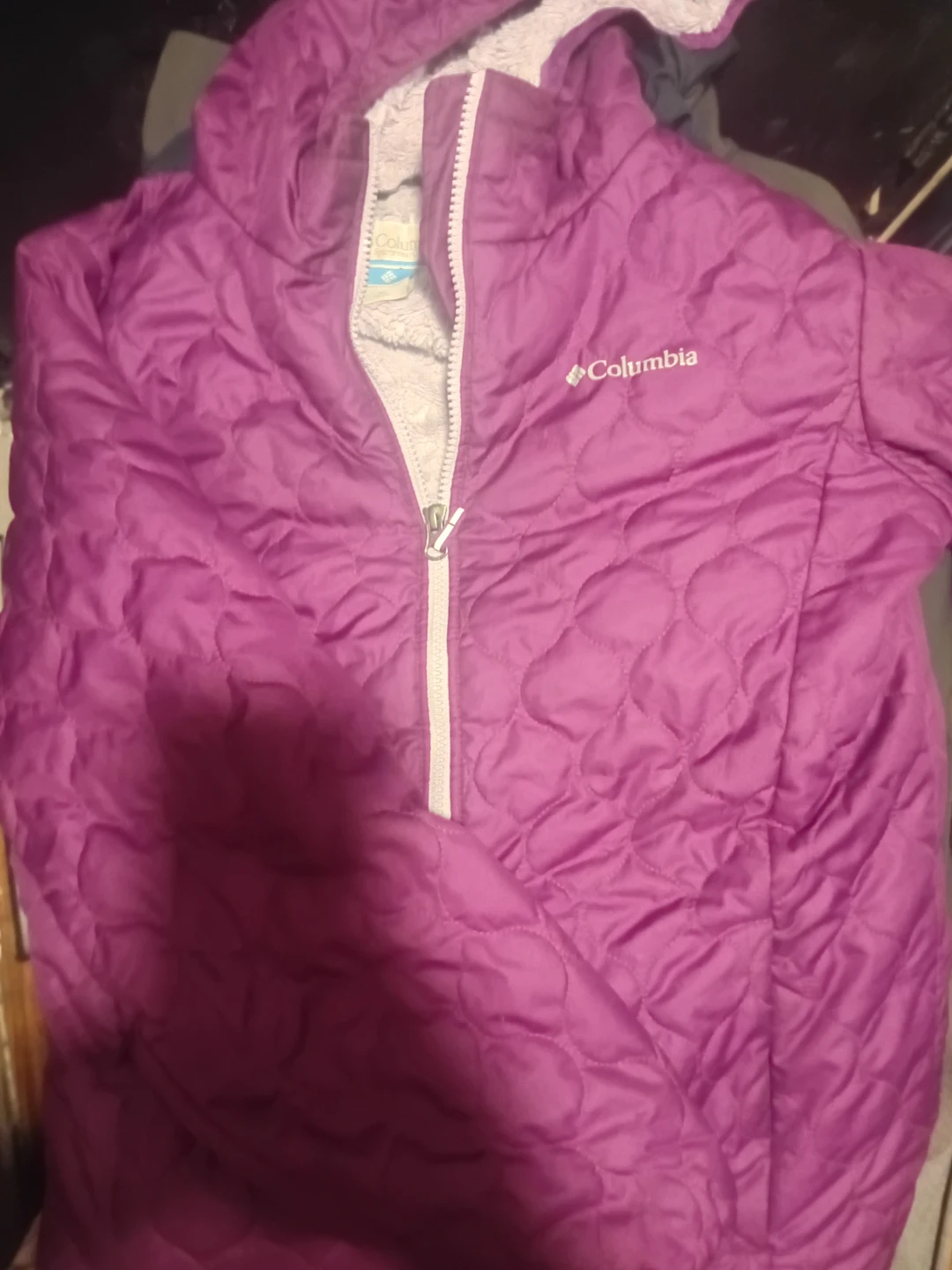 Columbia Purple Quilted Fleece Lined Jacket - photo 3
