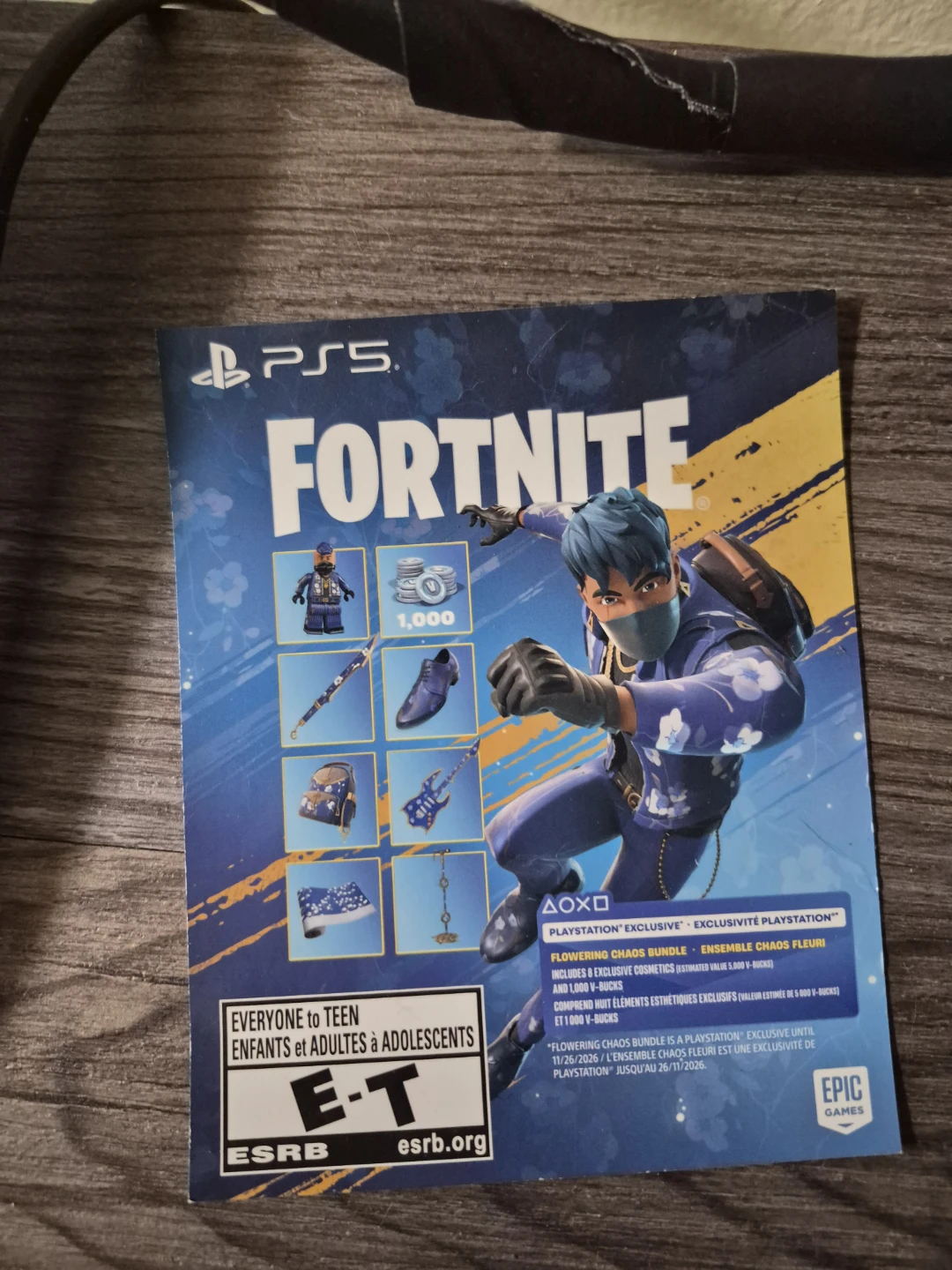 Fortnite Flowering Chaos Bundle PS5 slim - photo 2
