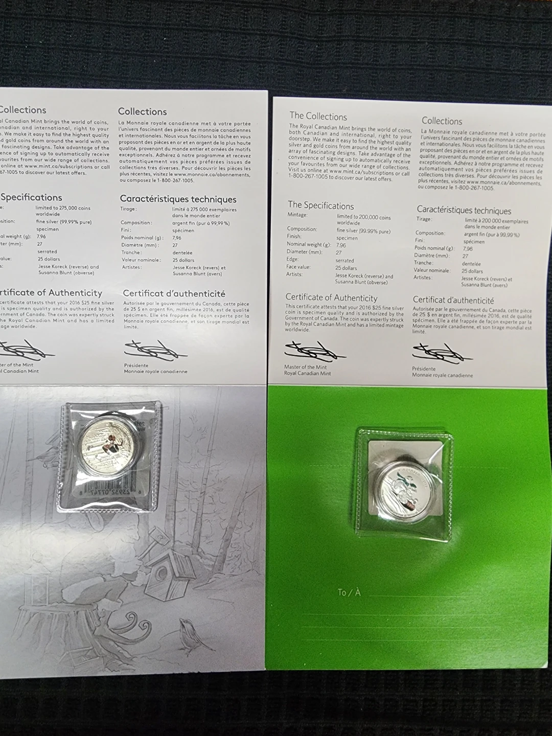 2016 Canada $25 Fine Silver Coin - photo 2