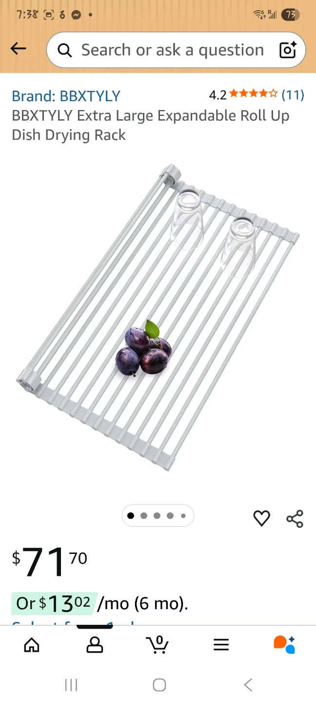 Roll Up Dish Drying Rack
