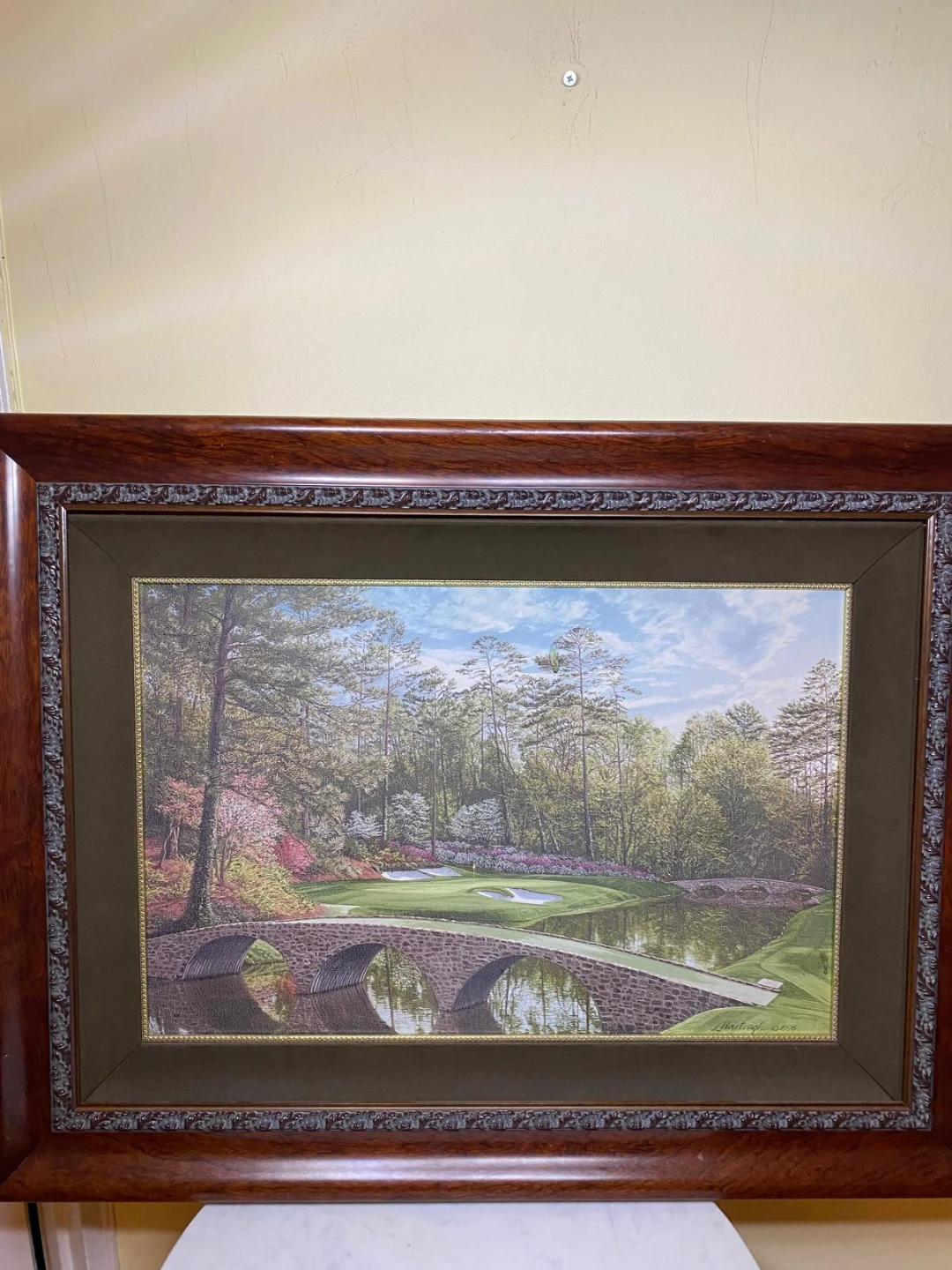L. Hartough 1996 Framed Golf Course Print