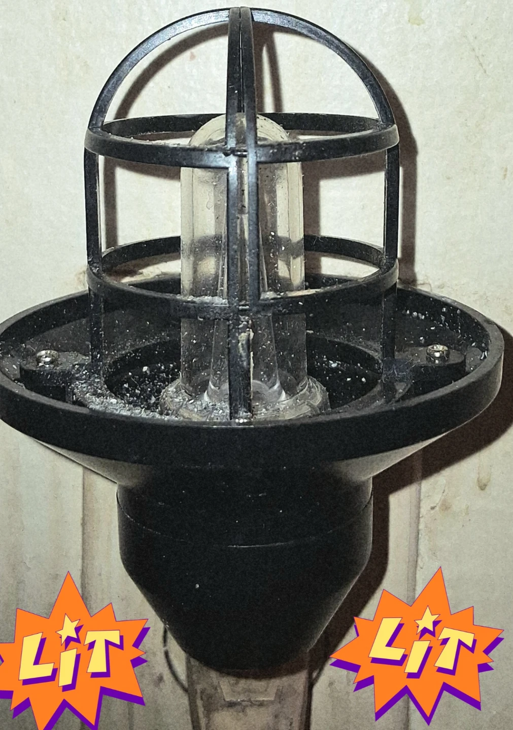 Black Outdoor/Indoor Lantern Light Fixture