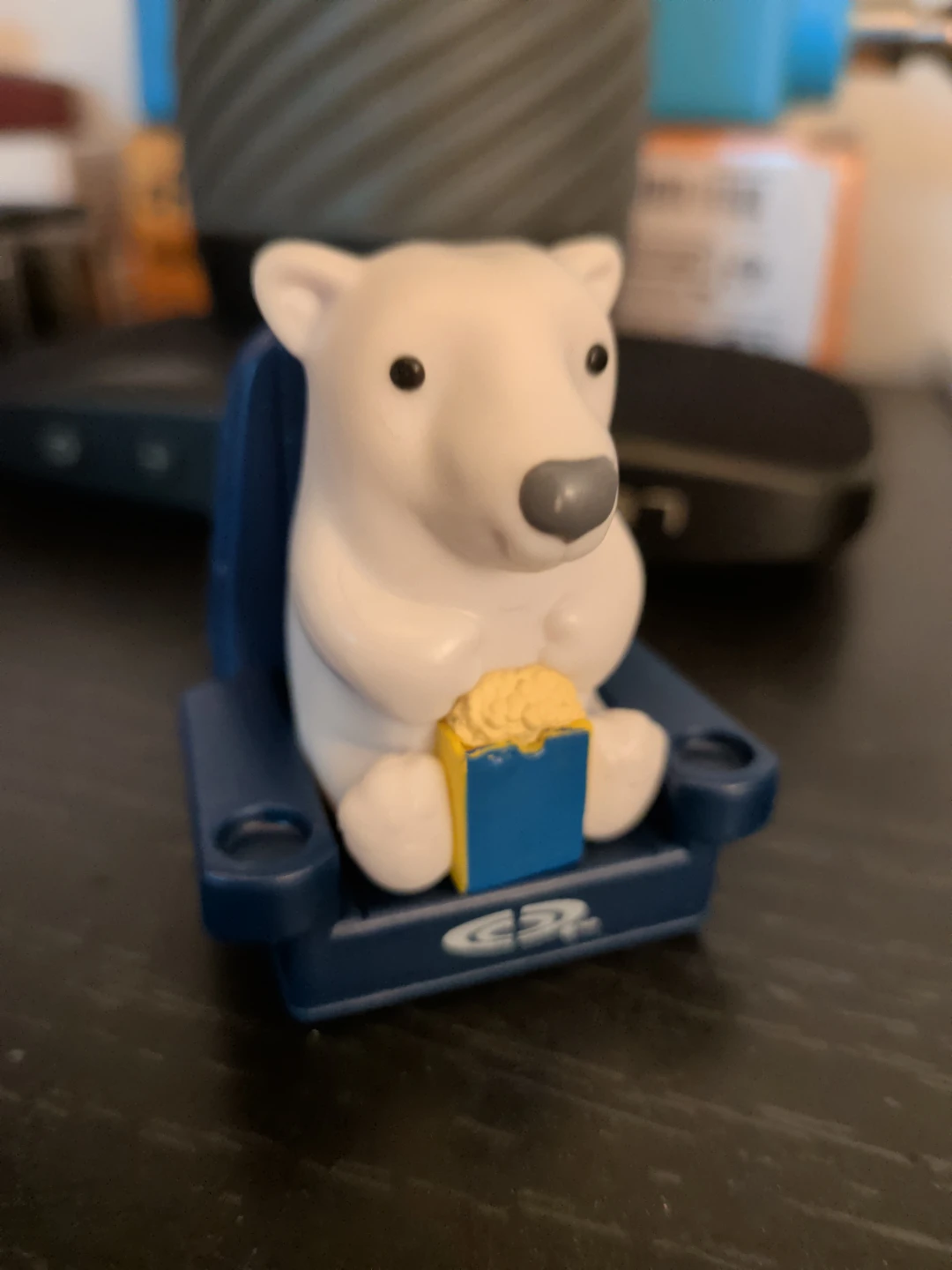 Polar Bear with Popcorn and Chair Figurine - photo 2