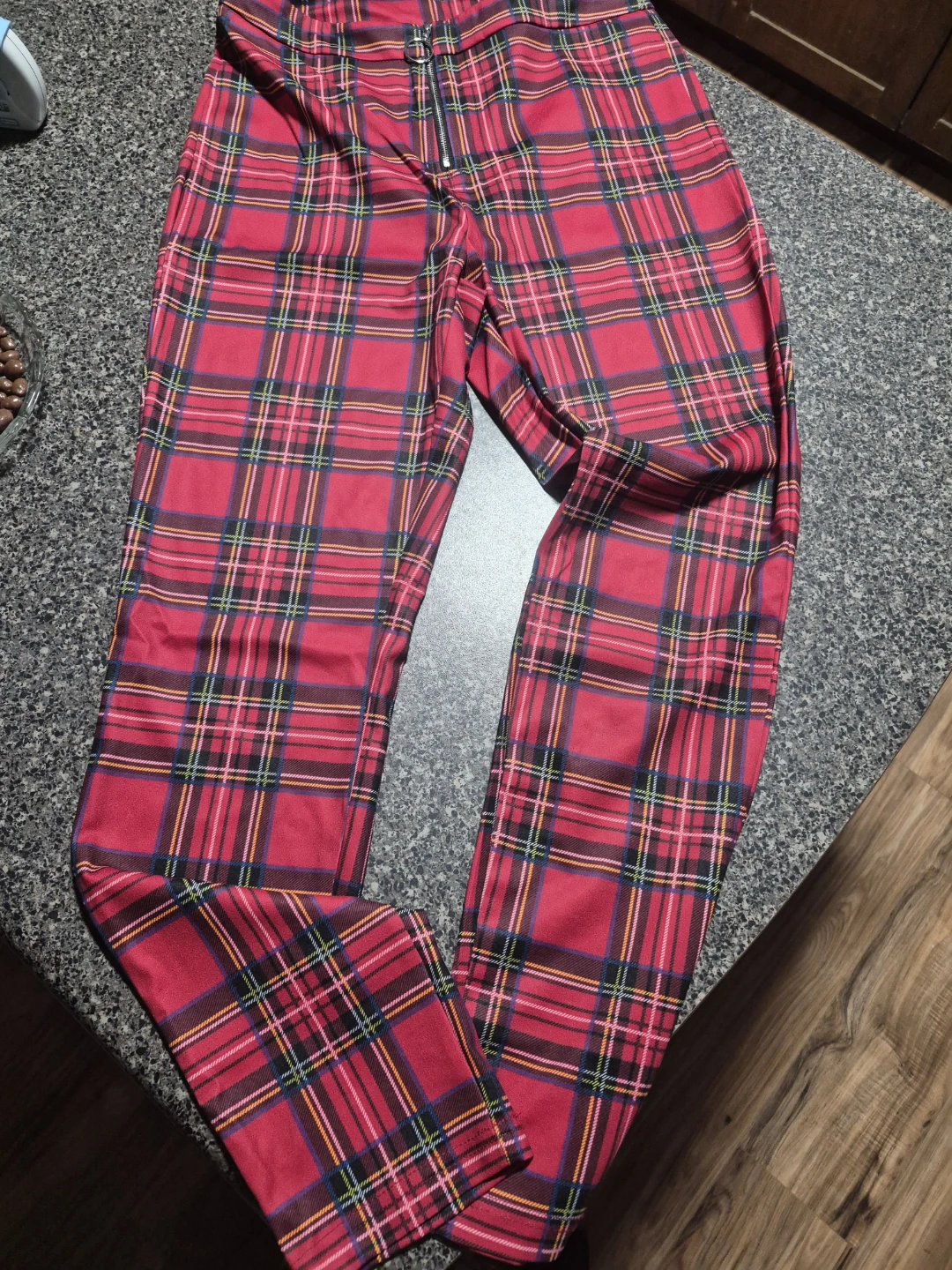 Red Plaid Pants