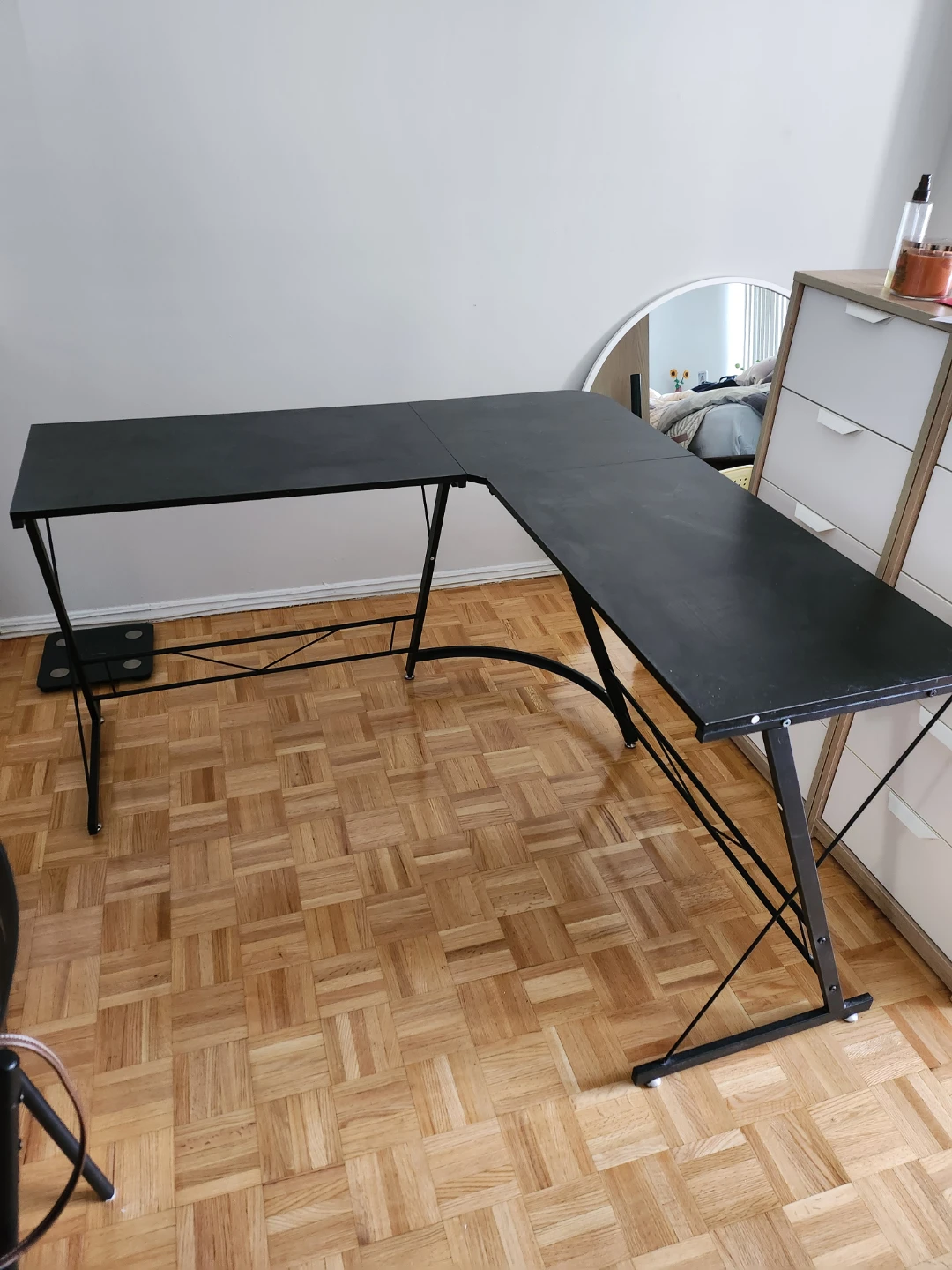 Black L-Shape Desk - photo 2
