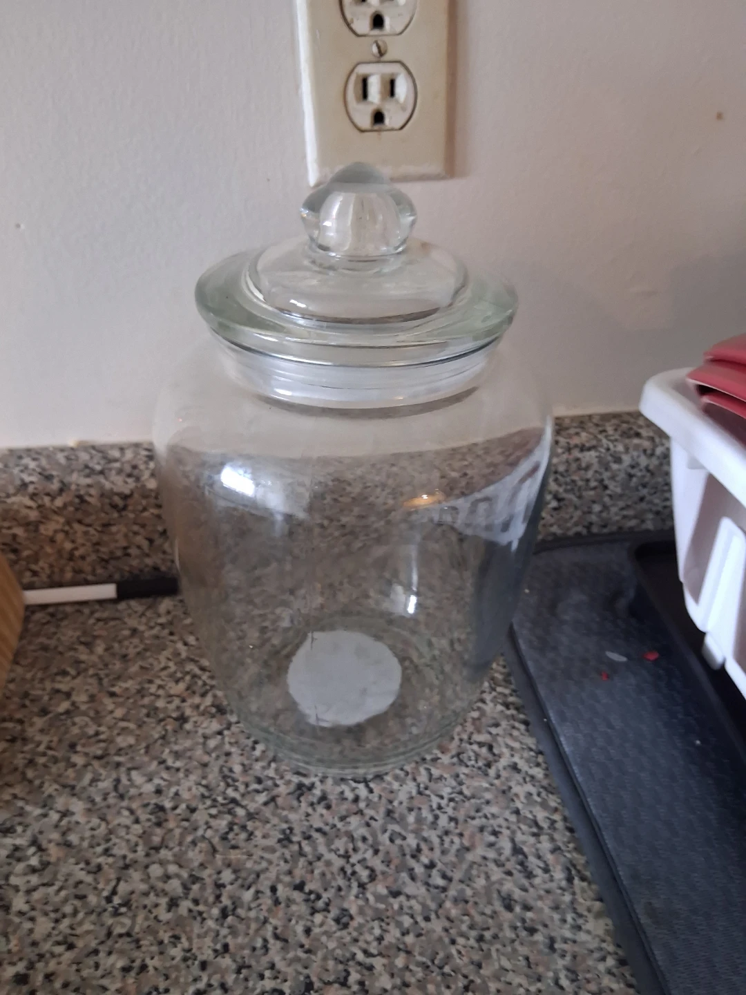 Glass Cookie Jar with Lid