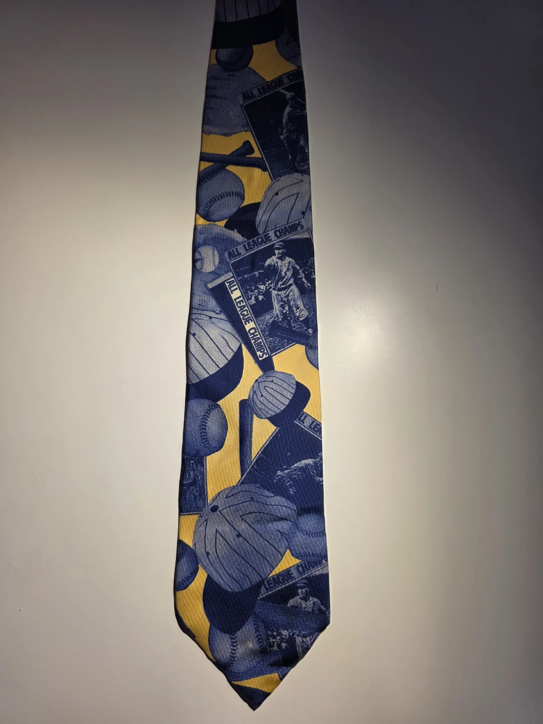 Claiborne Baseball Silk Tie All League Champs