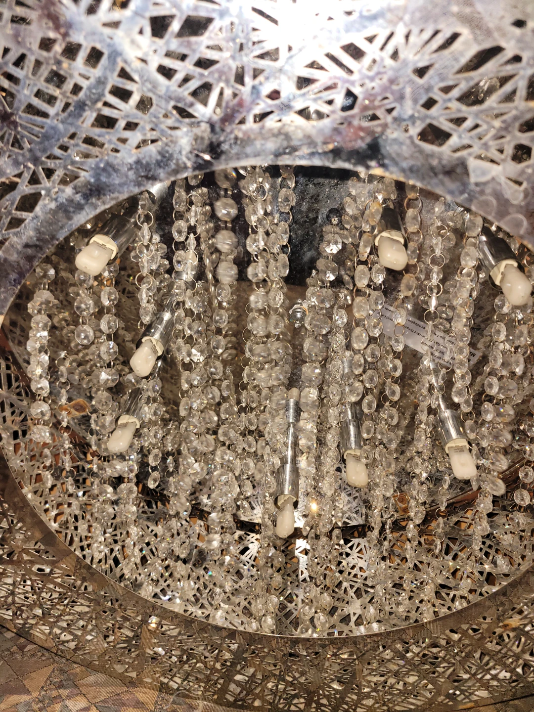 Metal & Crystal Chandelier - photo 2