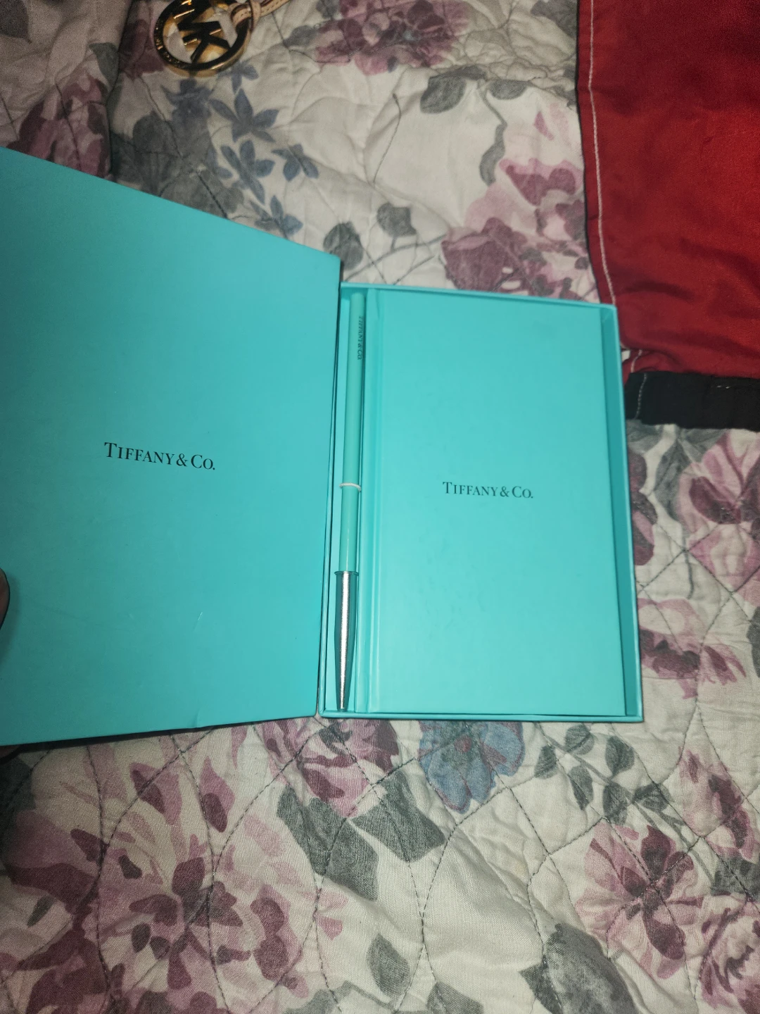 Tiffany & Co. Notebook and Pen Set