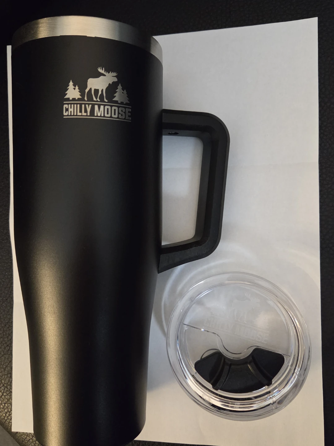 Chilly Moose Black Tumbler