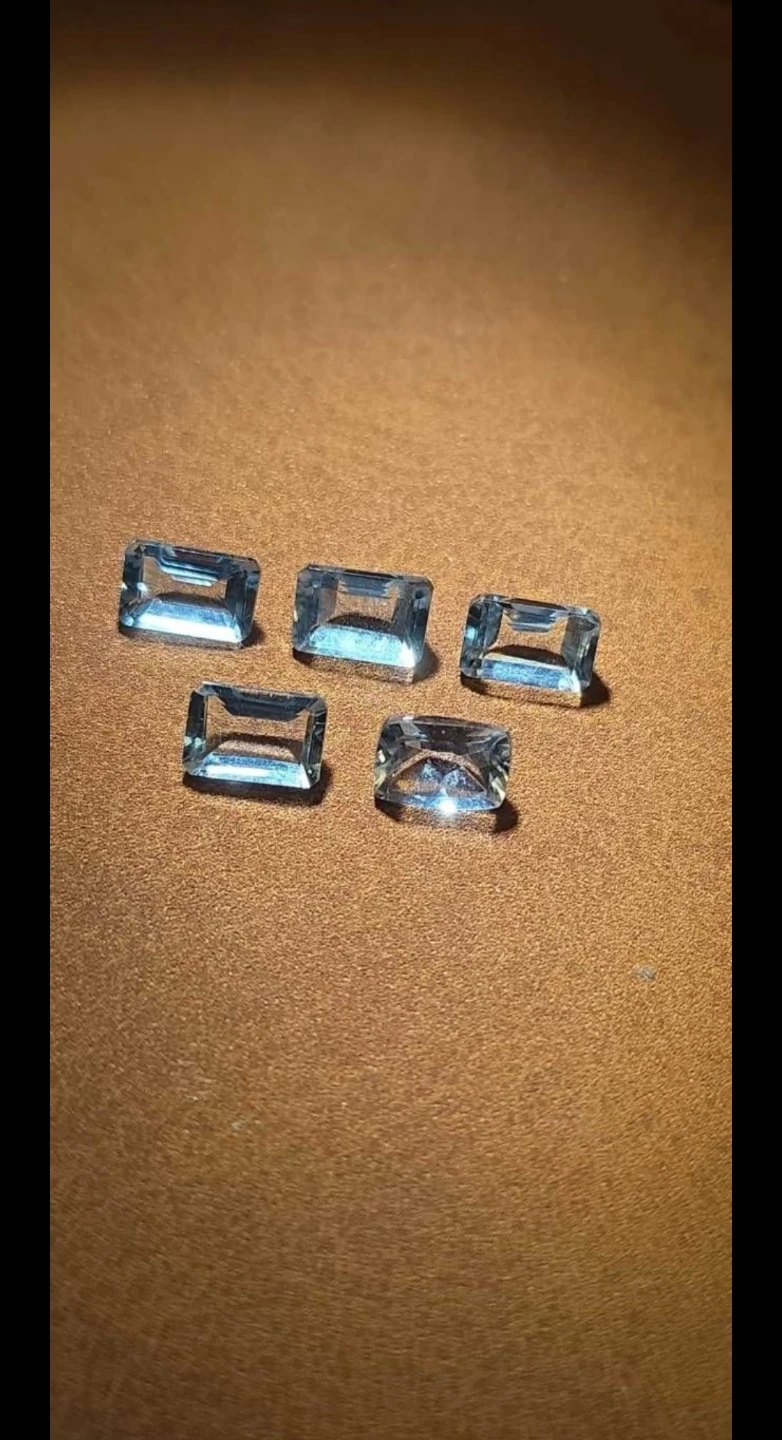 Aquamarine Gemstones - Set of 5 - photo 2