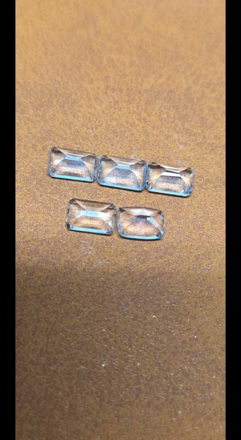 Aquamarine Gemstones - Set of 5 - photo 3