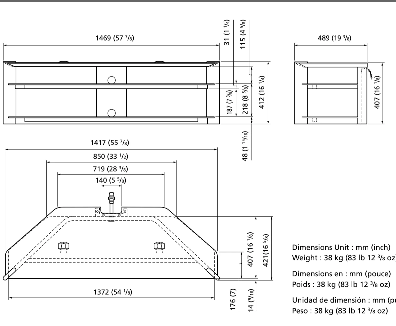 Sony SU-GW11 TV Stand - photo 3