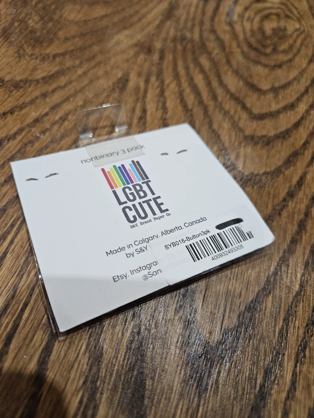 Nonbinary pin buttons 🧡 - photo 2