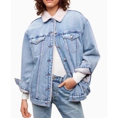 Wilfred Free Denim Sherpa Jacket - Size S