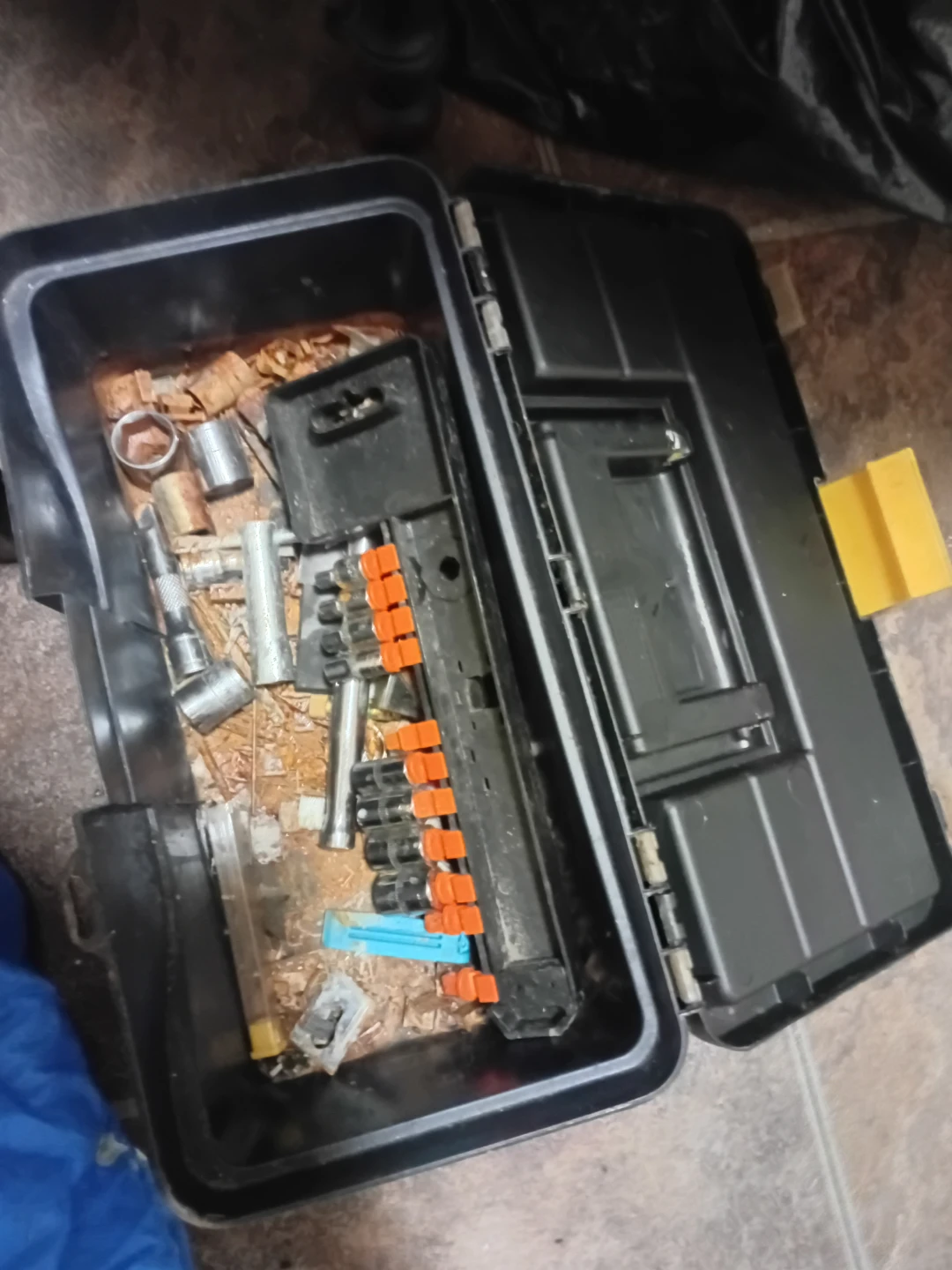Tool Box with Sockets and Ratchet