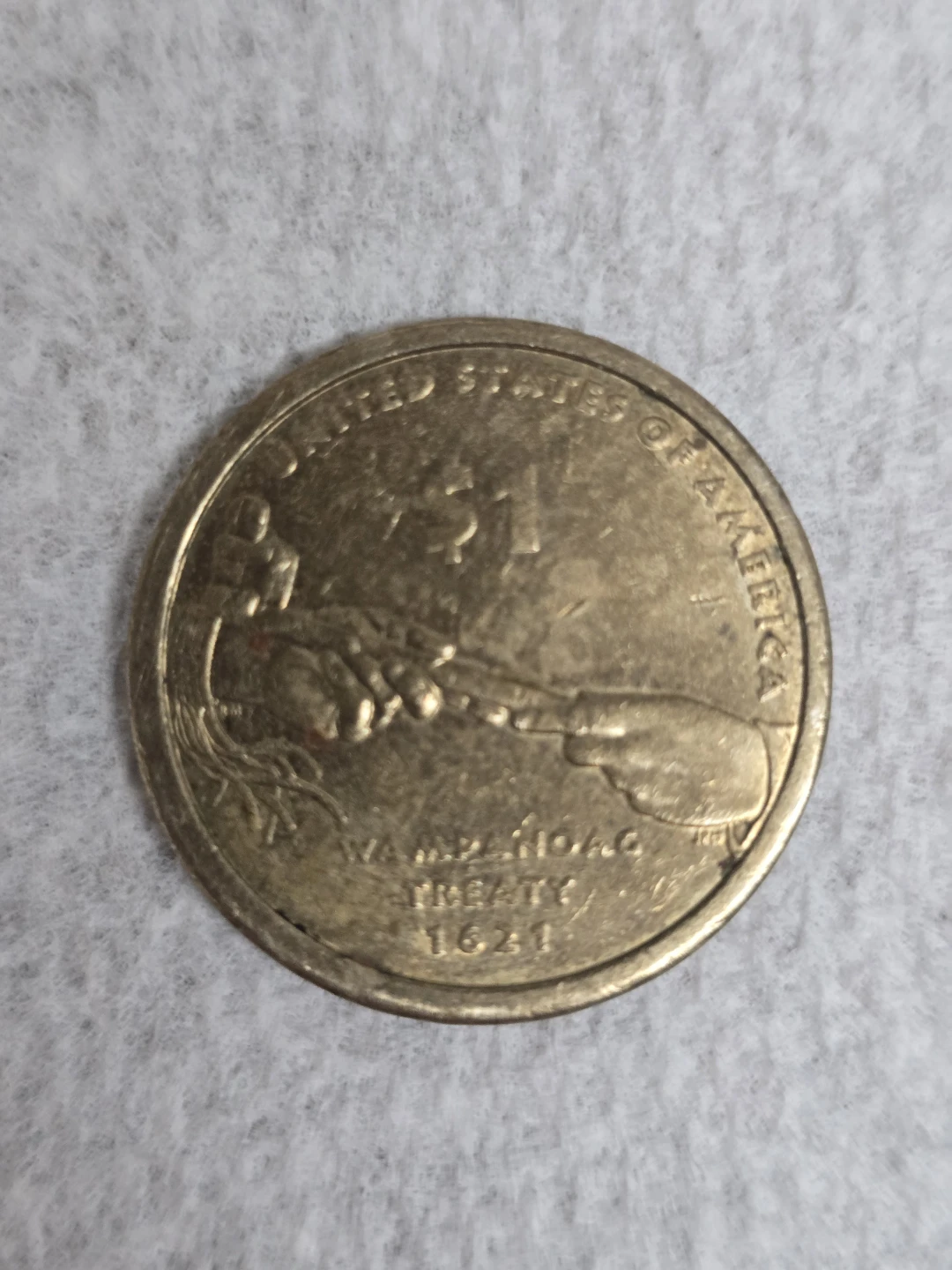 USA Rare Wampanoag Treaty of 1621 Native American & Sacagawea $ - photo 3