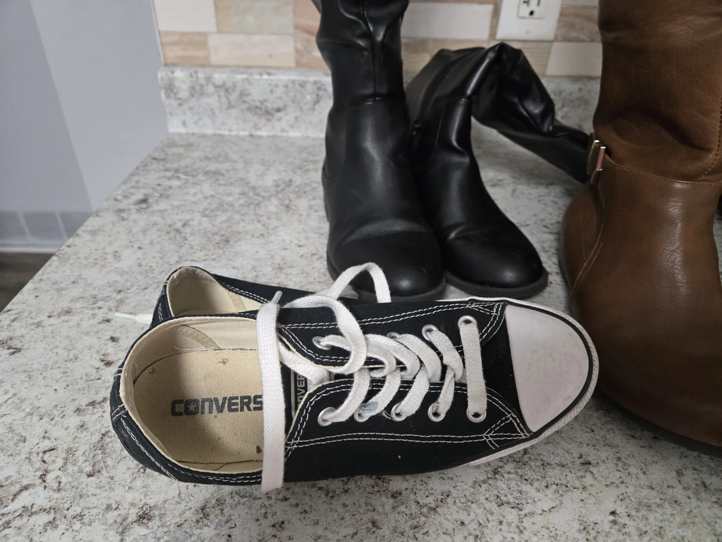 Converse Sneakers & American Eagle Boots