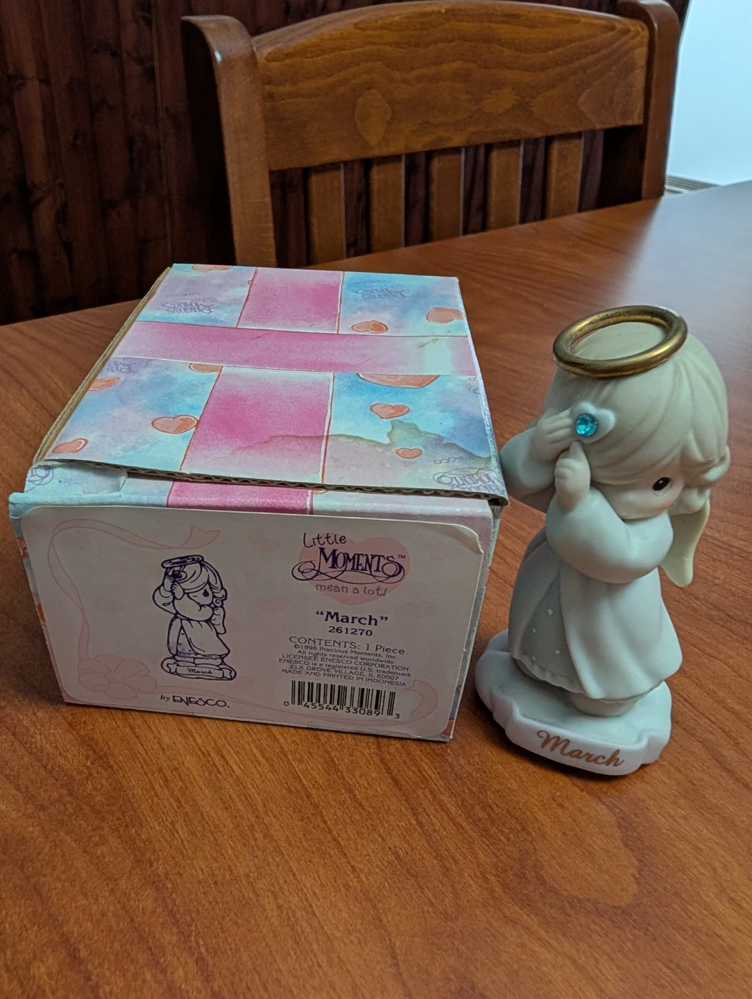 Precious Moments March Angel Figurine