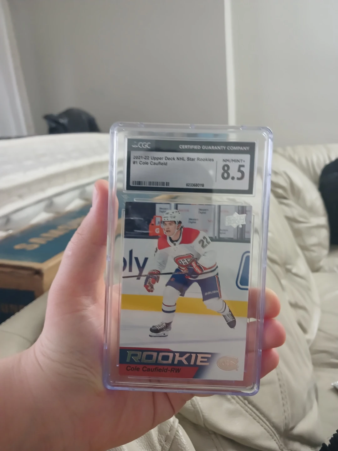 Cole Caufield Upper Deck NHL Star Rookies Card
