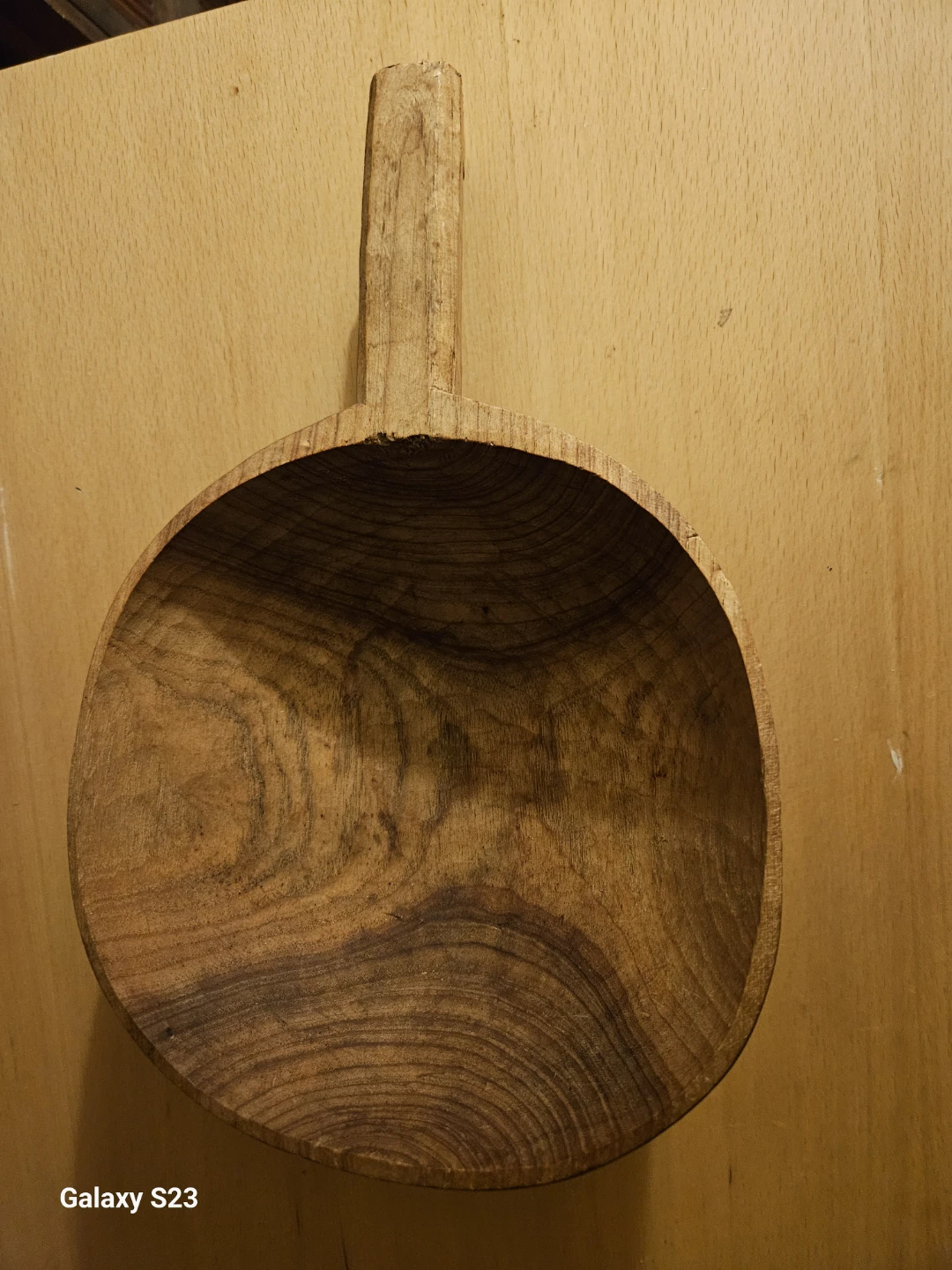 Hand Carved Wooden Ladle
