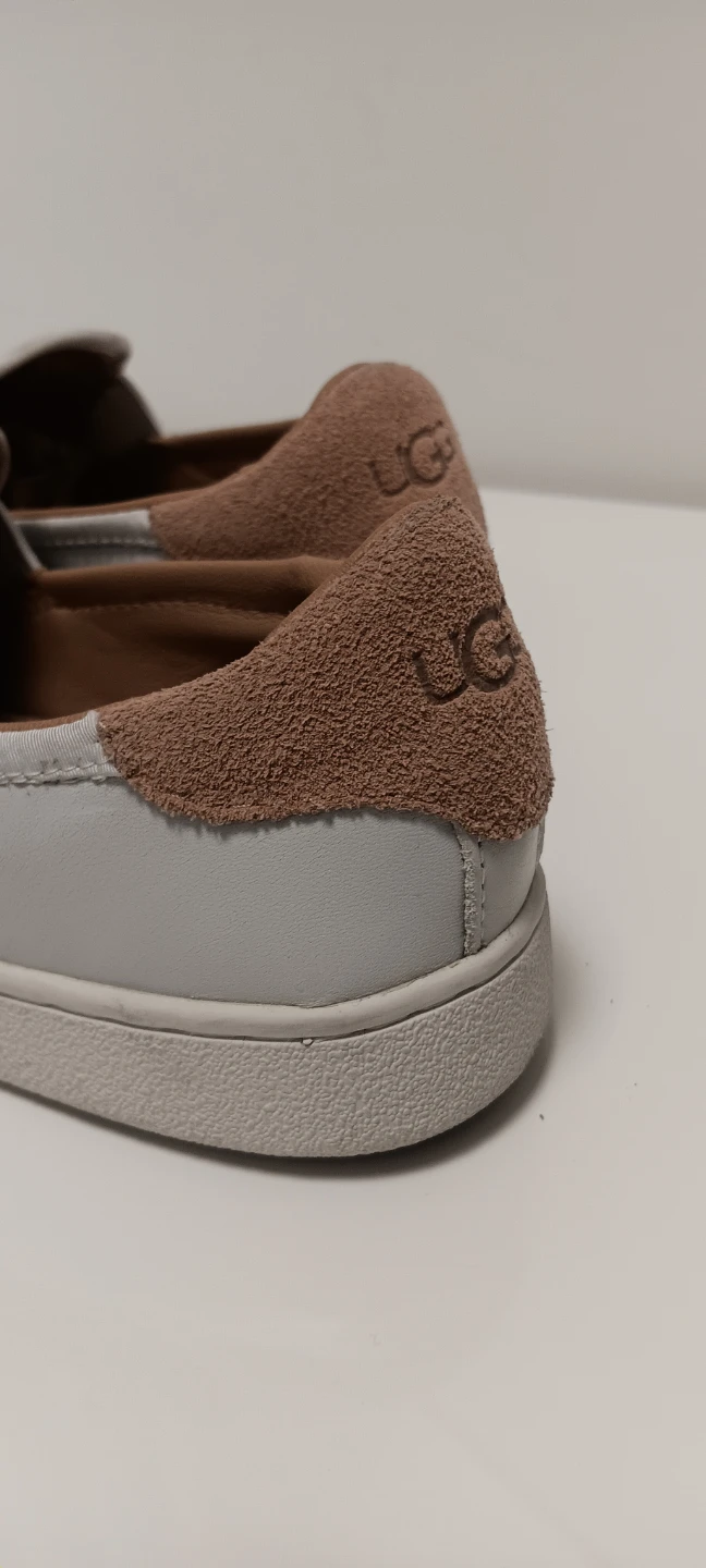 UGG Slip-On Shoes White Leather Women's - photo 5
