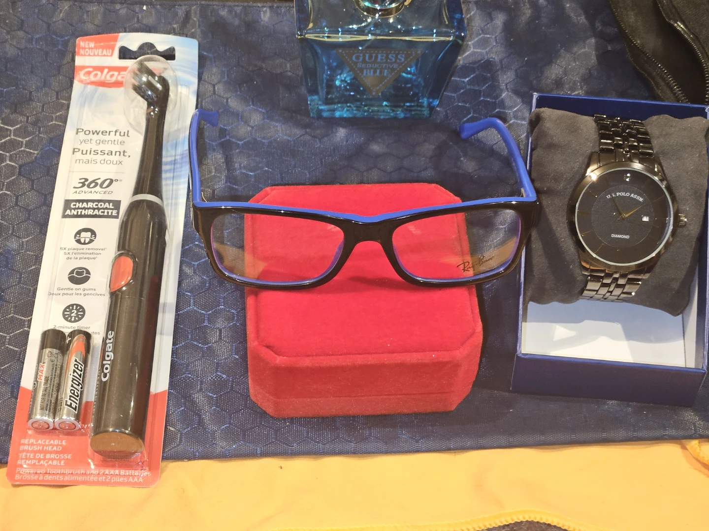 Ray-Ban Eyeglasses - American Exchange wristwatch. Tooth brush