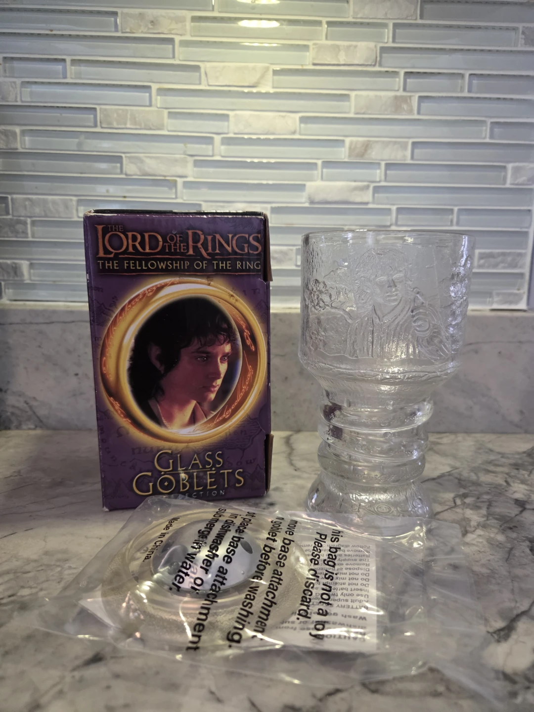 Lord of the Rings Glass Goblets Collection (3) - photo 2