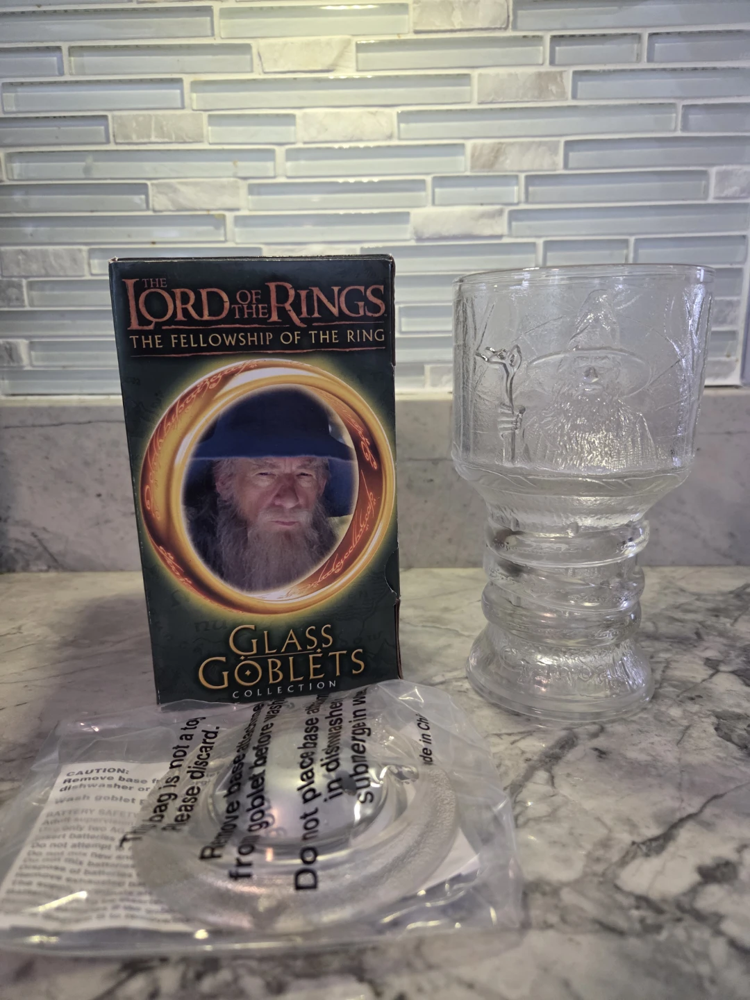 Lord of the Rings Glass Goblets Collection (3) - photo 3