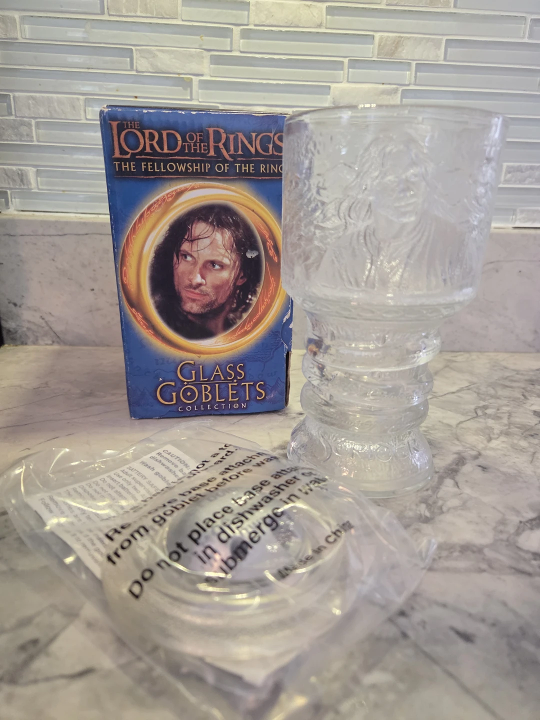 Lord of the Rings Glass Goblets Collection (3) - photo 4