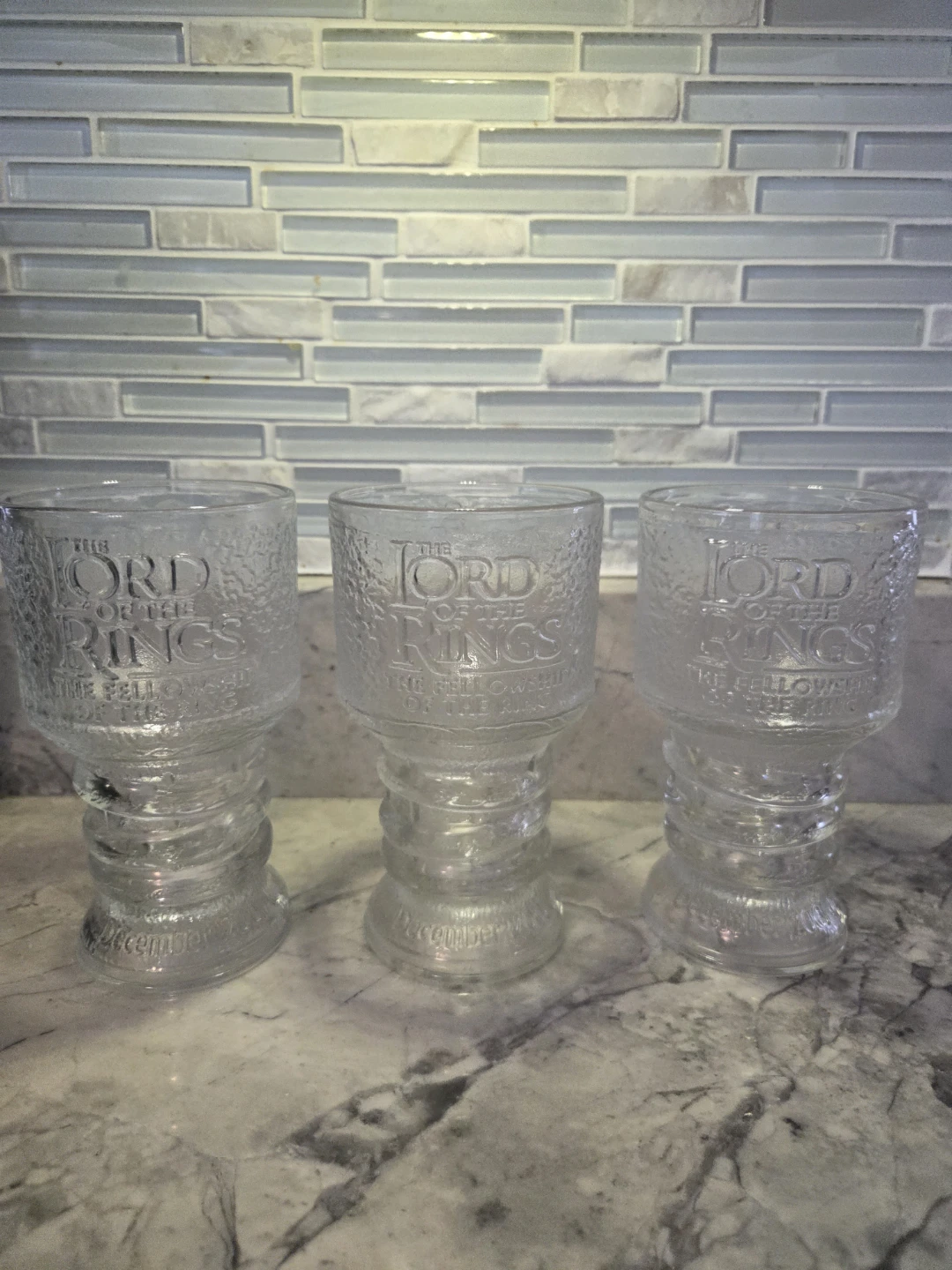Lord of the Rings Glass Goblets Collection (3) - photo 5