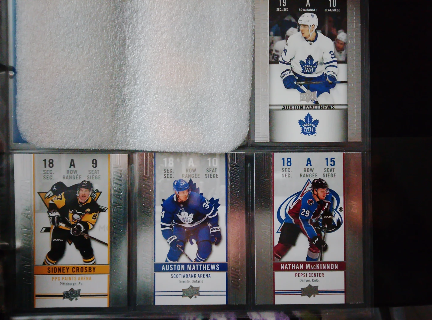 Hockey Cards: Auston Matthews, Sidney Crosby, MacKinnon