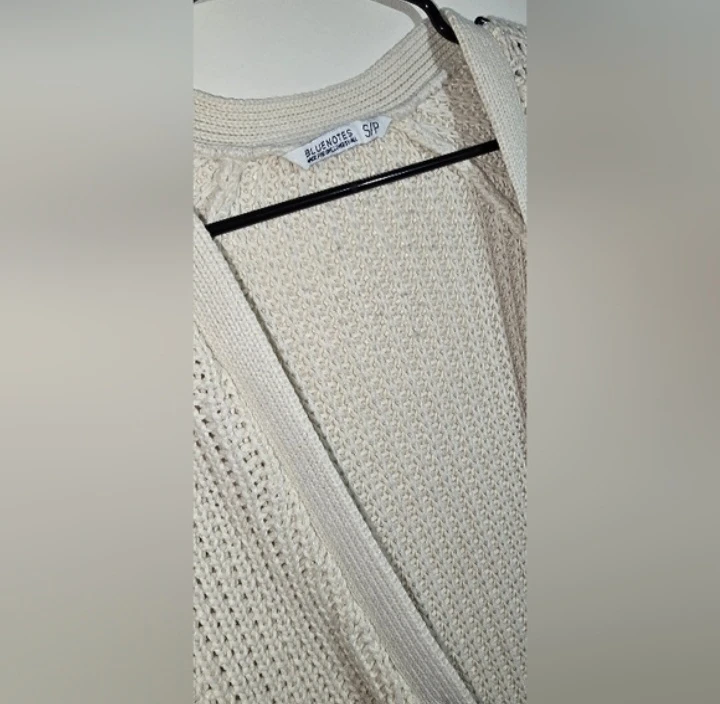 Bluenotes Cream Knit Cardigan - Size S - photo 4