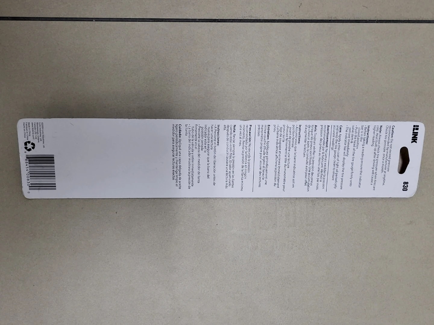 LINK Steel Truck Tire Pressure Gauge[BNIB] - photo 2