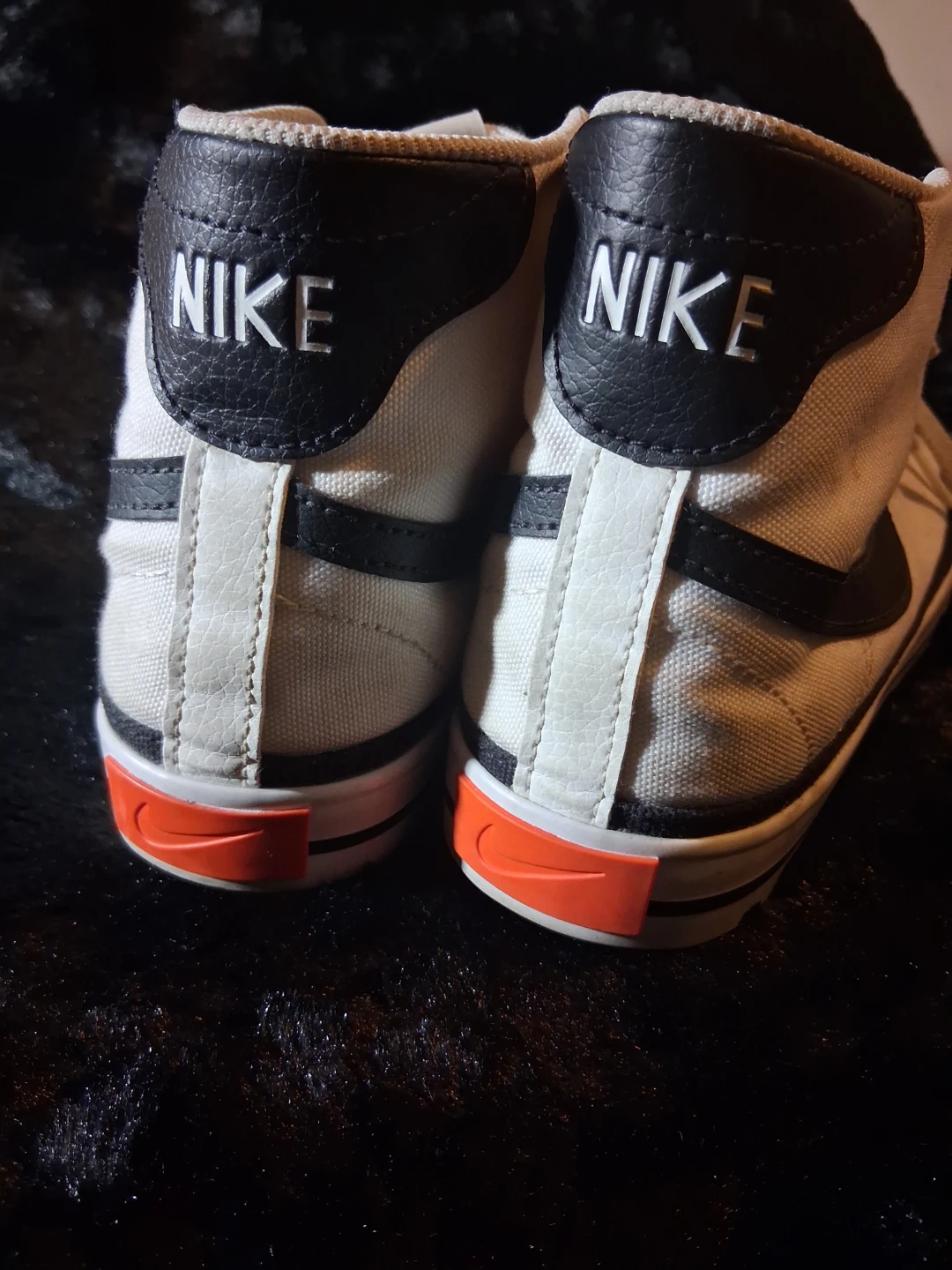 Nike White Canvas High-Top Sneakers - photo 4