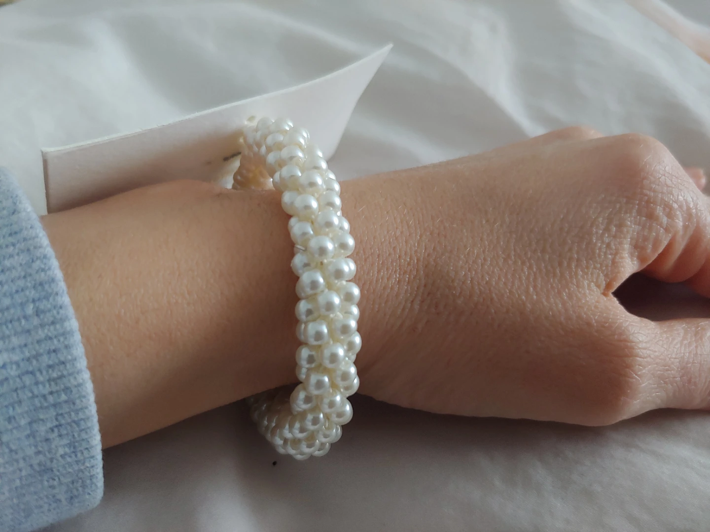 New Glass Pearl Beaded Bracelet - photo 4