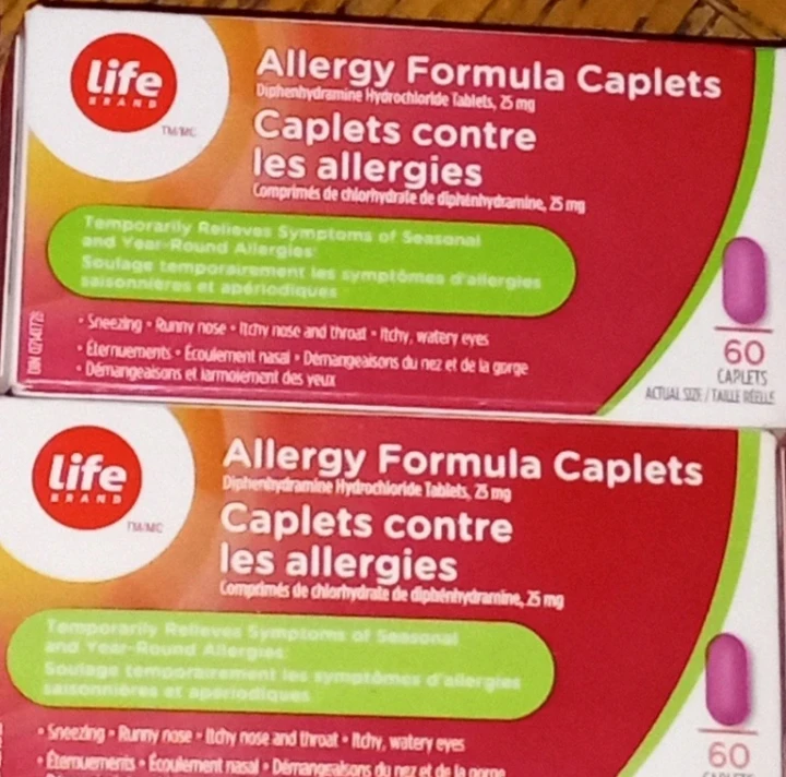 Life Brand Allergy Formula Caplets 25mg - photo 2