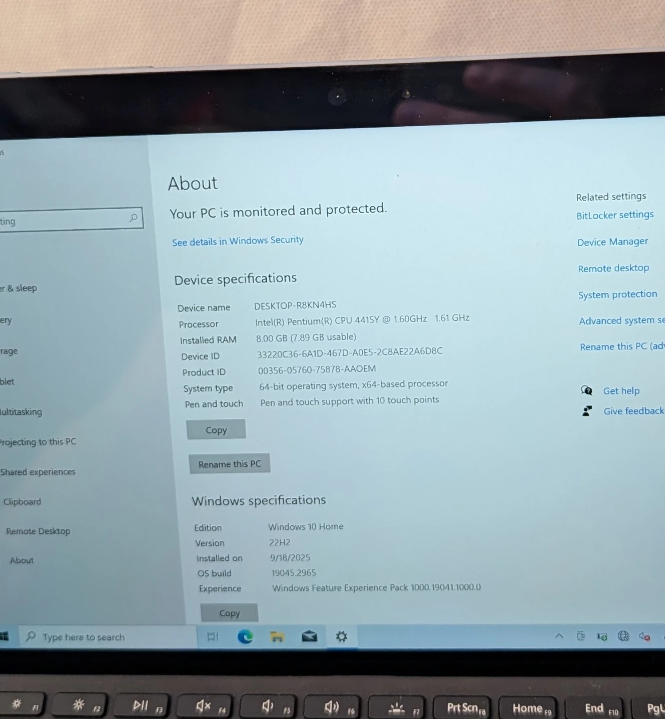 MICROSOFT SURFACE GO  WINDOWS TABLET 8GB RAM 128GB STORAGE - photo 2